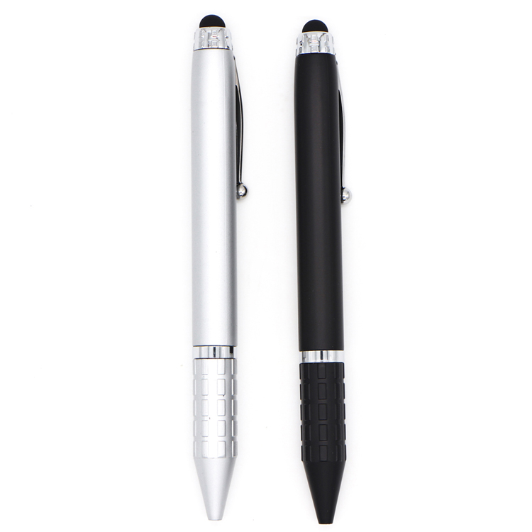 Custom logo touch screen plastic rotating ballpoint pen made in China